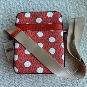 Michael Kors Orange White Polka Dot Crossbody Bag
NEW